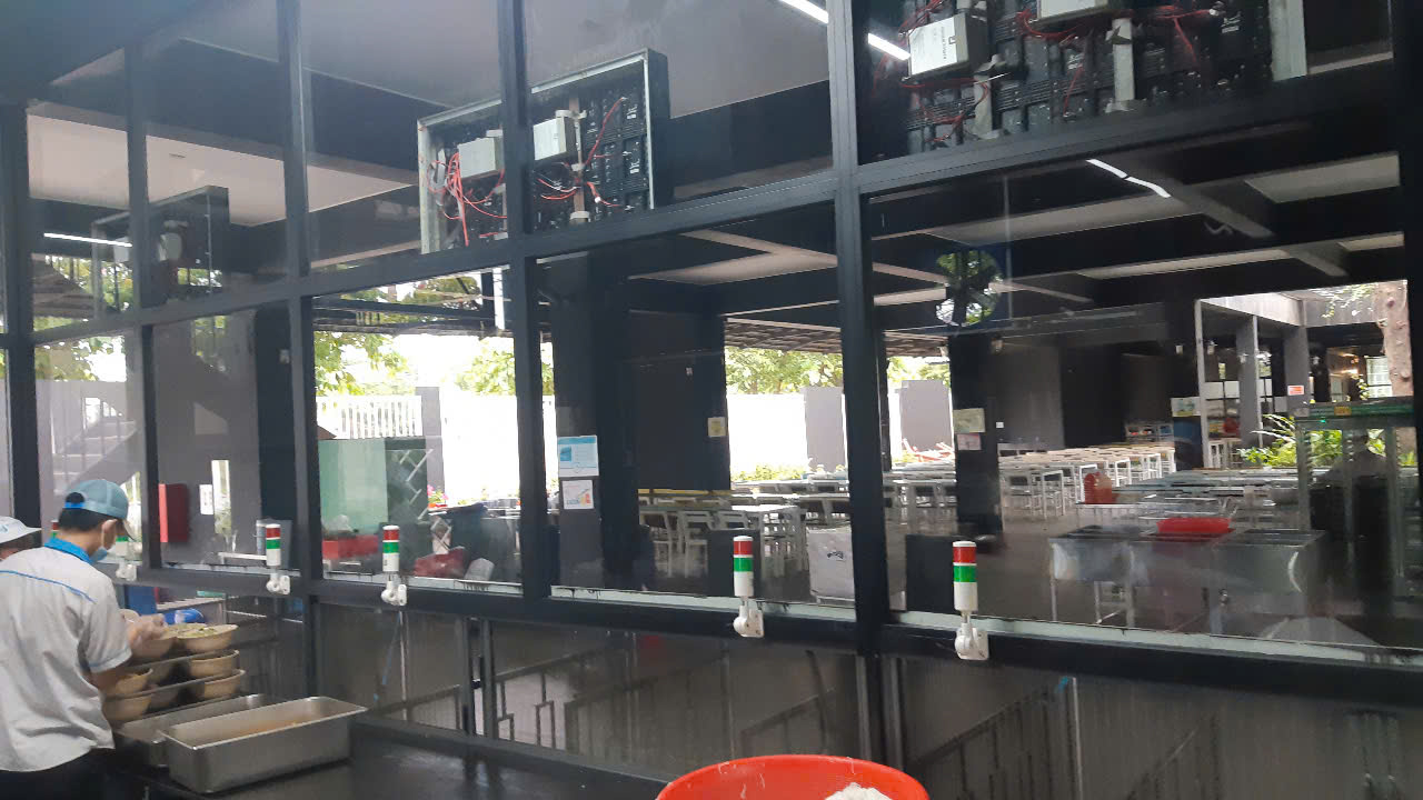 Lắp đặt kiểm soát suất ăn công nghiệp