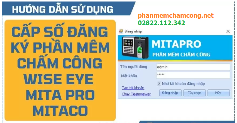 Cấp số đăng ký sử dụng phần mềm Mita Pro